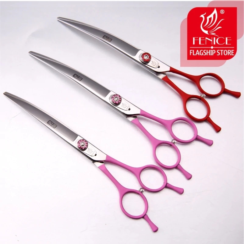 Grooming Scissors - Fenice Professional JP440C Pet Curved Scissors