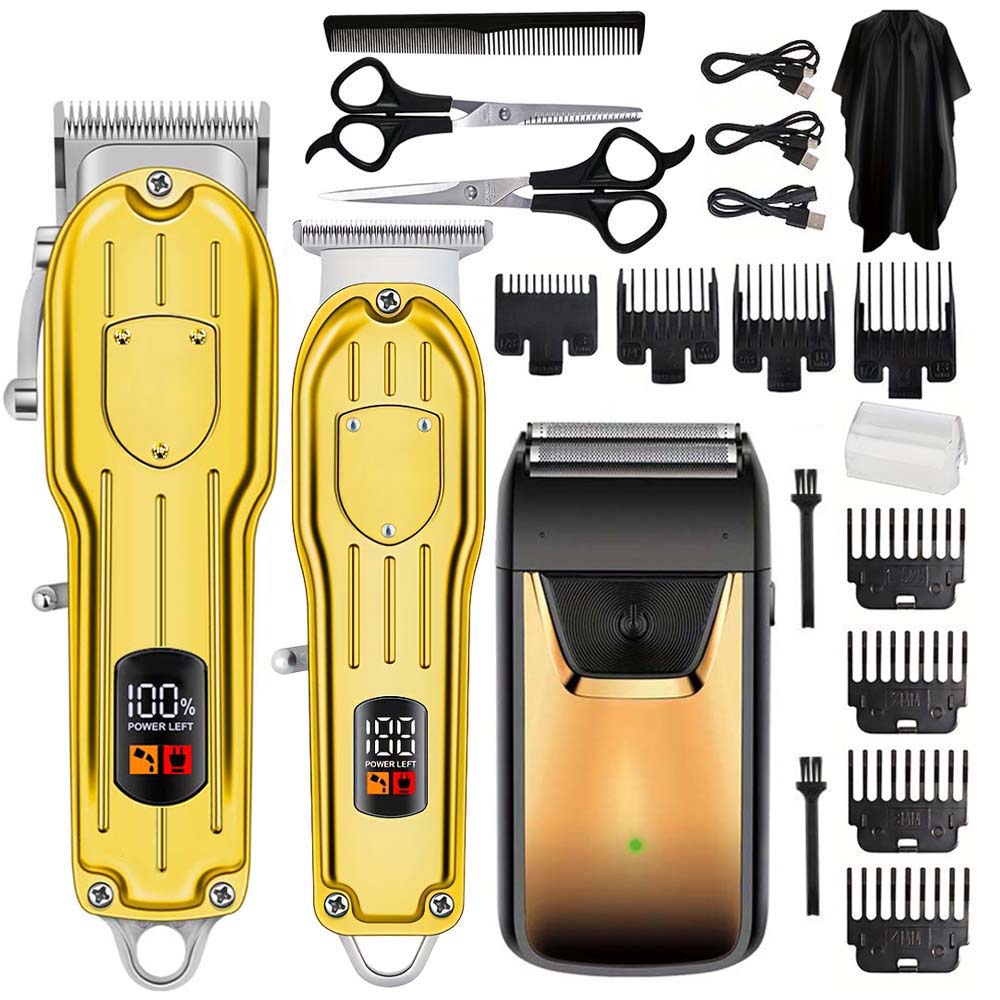 Grooming Kit - Professional Hair Clipper Set with LCD