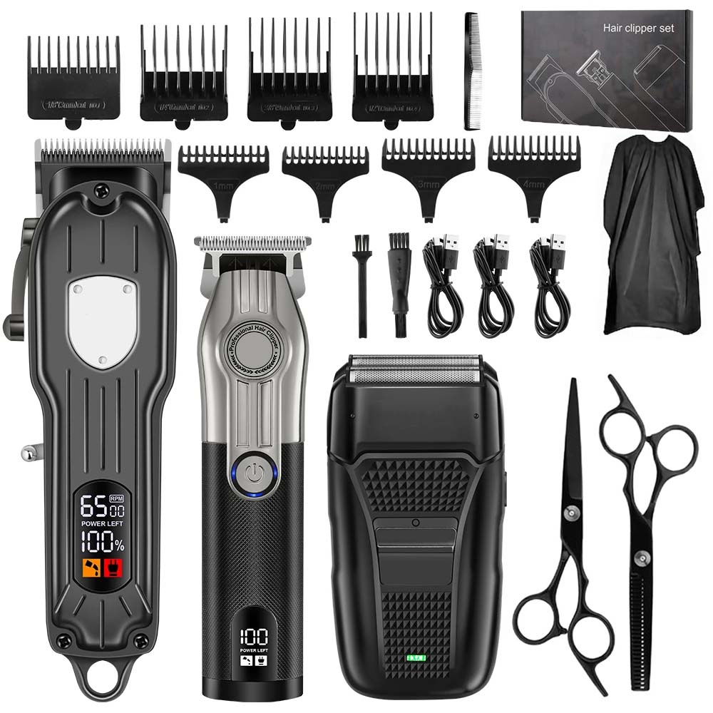 Body Trimmer - Professional Barber Hair Clipper Set for