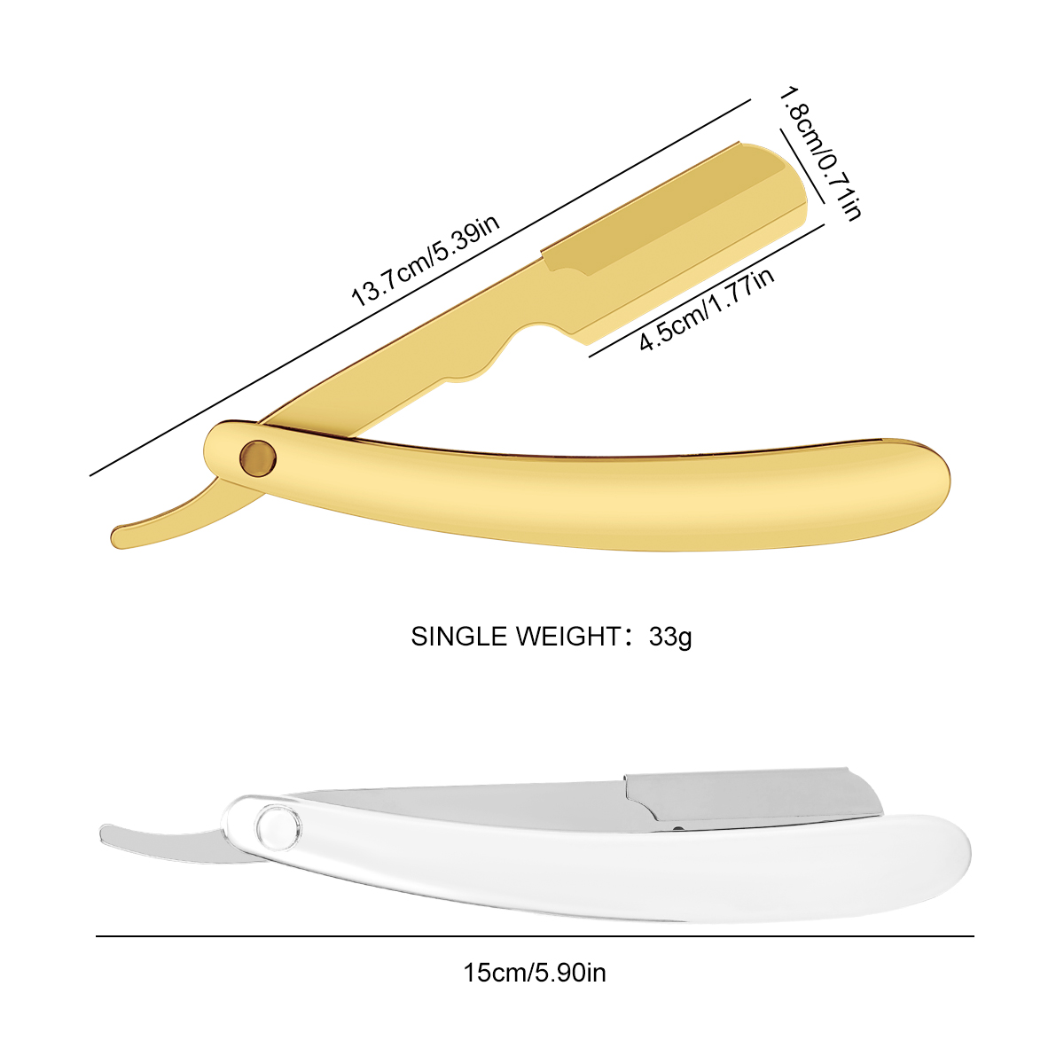 Silver Men Shaving Barber Tool - Aftershave recension och pris