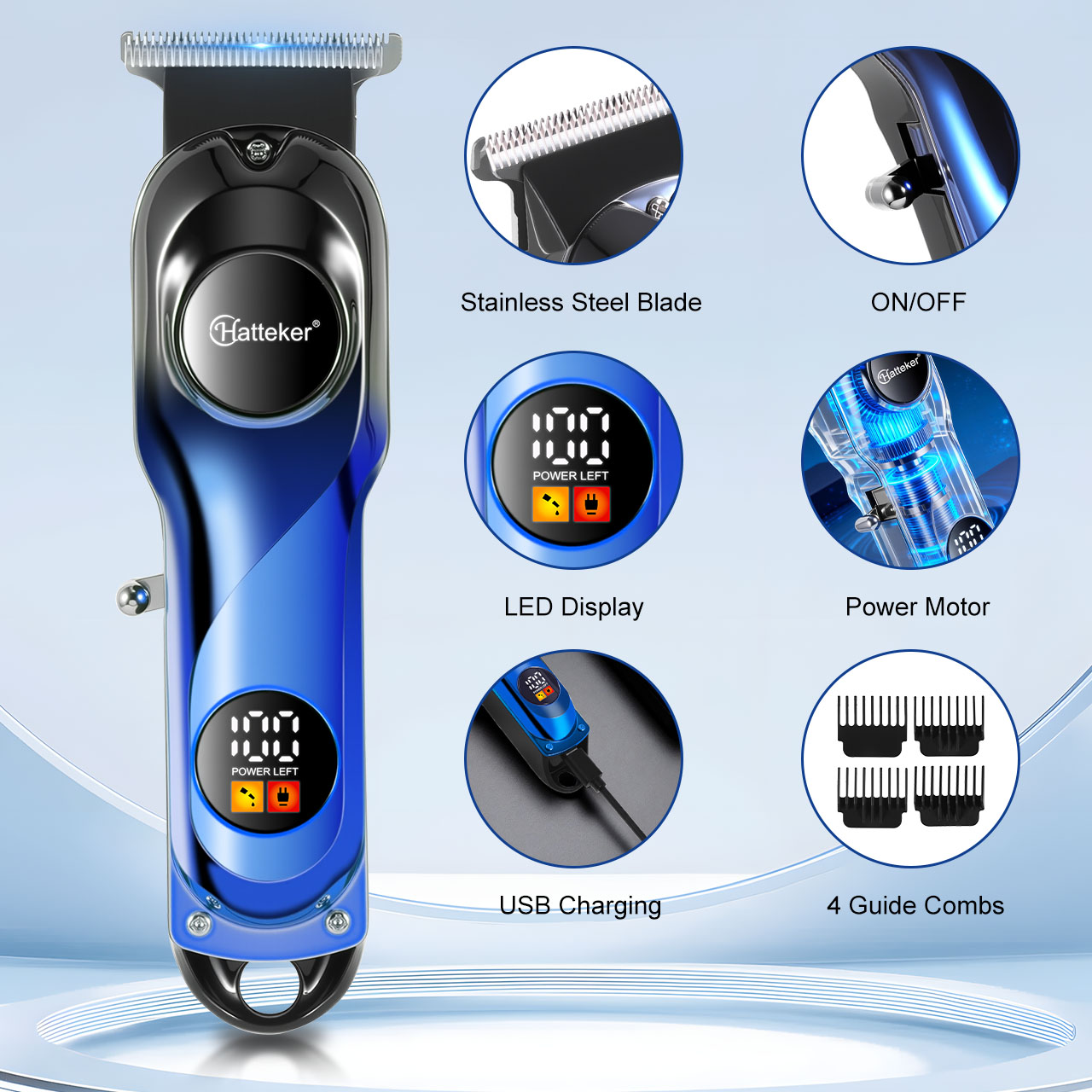 Hatteker Electric Hair Clipper - Beard Oil recension och pris