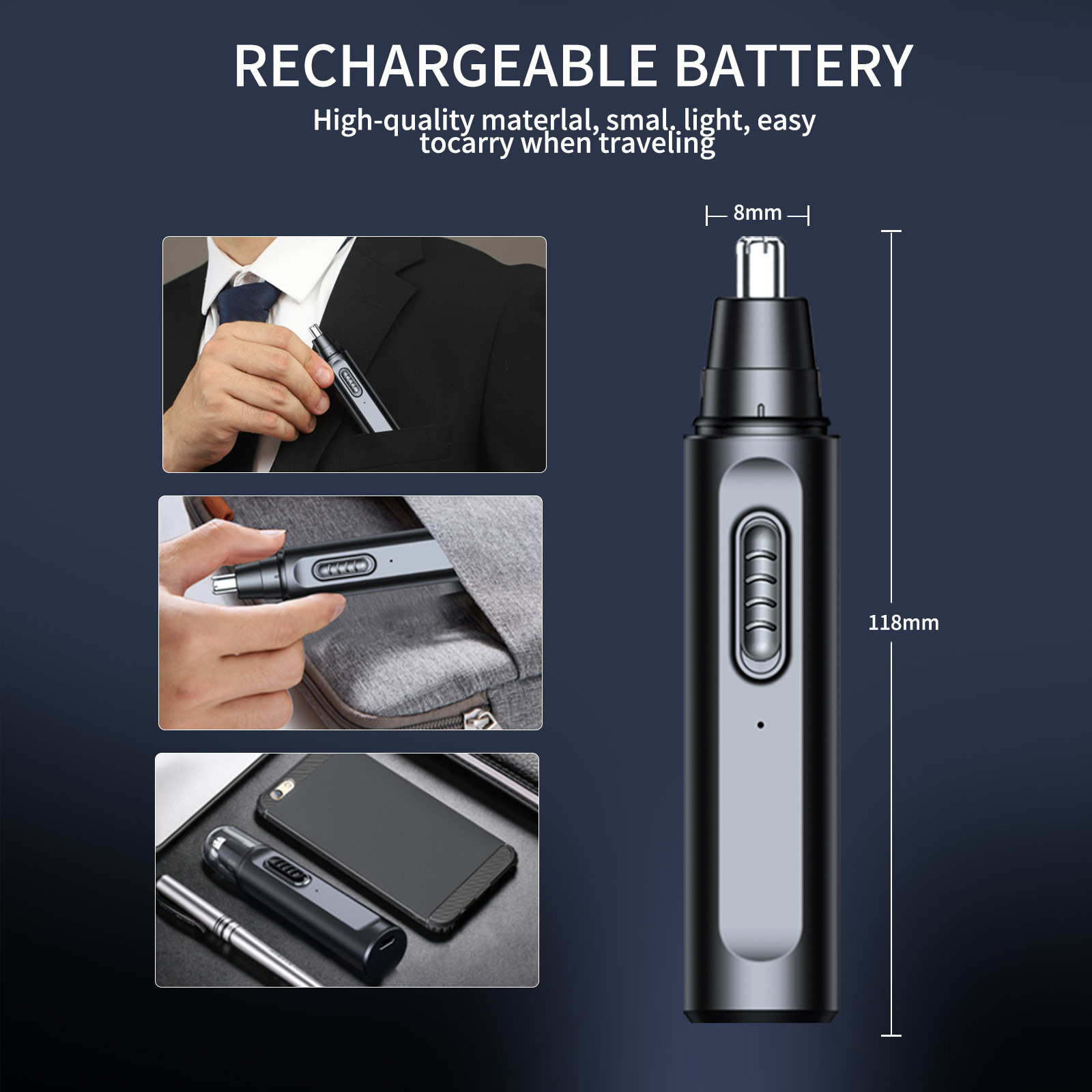 Nose Hair Trimmer for Men Elec - Nose Trimmer recension och pris