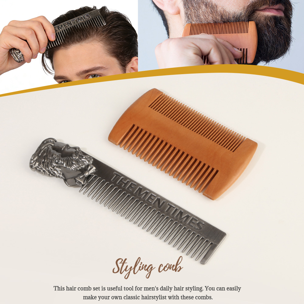 Men Vintage Beard & Hair Comb  - Men'S Grooming Hairstyles recension och pris
